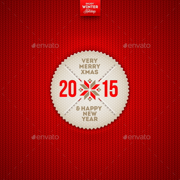 Christmas and New Year Greeting Label - Christmas Seasons/Holidays