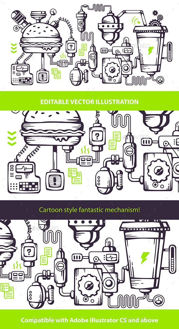Complex Mechanism for the Development Food. - Man-made Objects Objects
