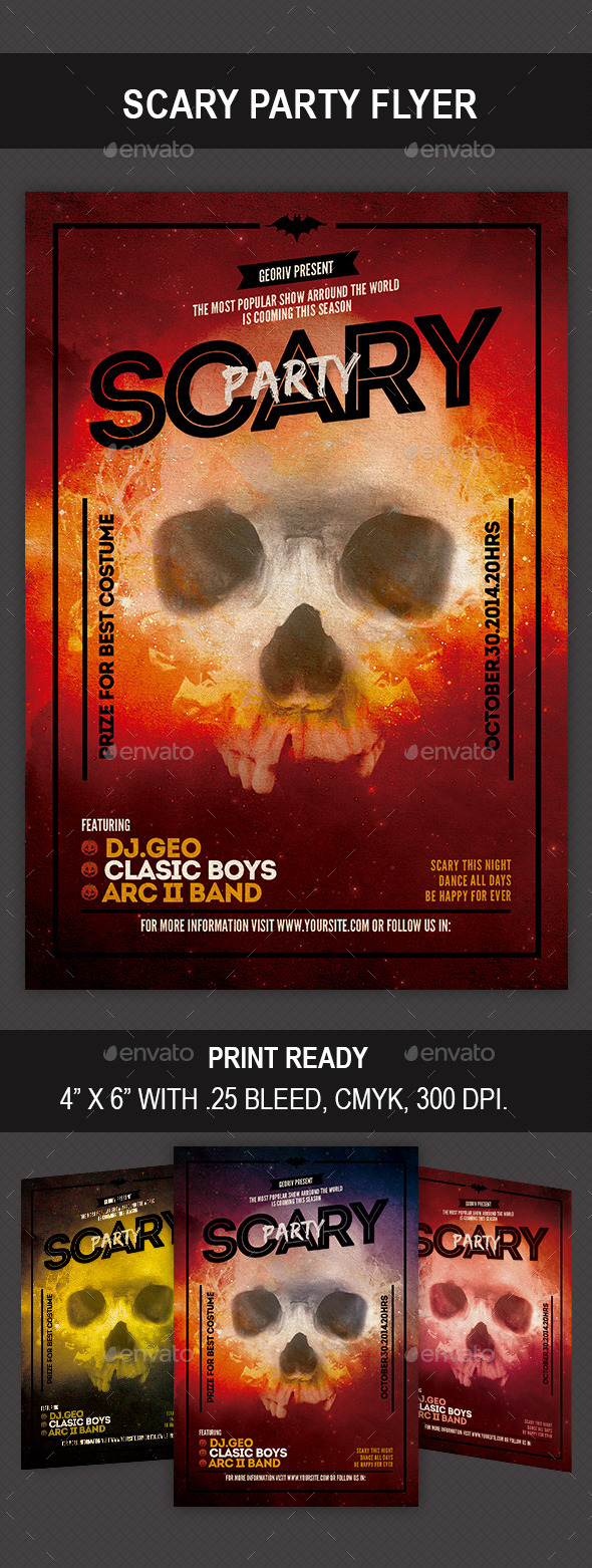 Scary Party Flyer - Holidays Events