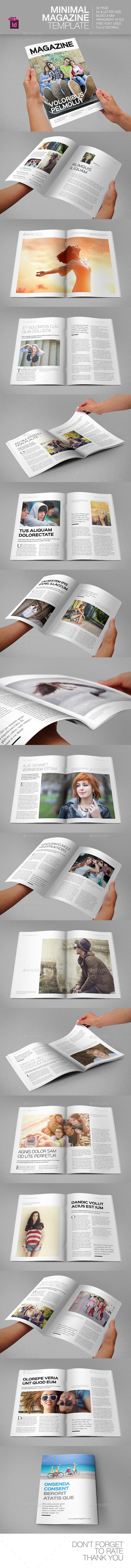 Minimal Magazine Template - Magazines Print Templates
