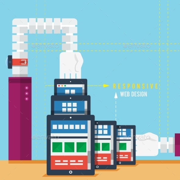 Responsive Web Design Concept - Web Technology