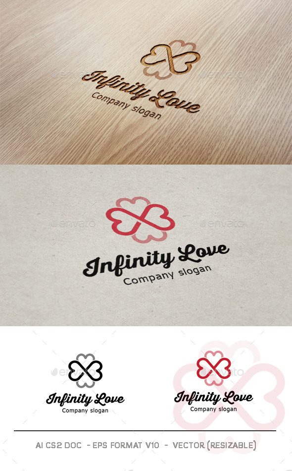 Infinity Love Logo - Abstract Logo Templates