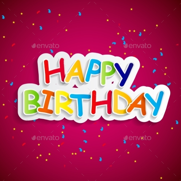 Party Flag Background Vector Illustration. - Birthdays Seasons/Holidays