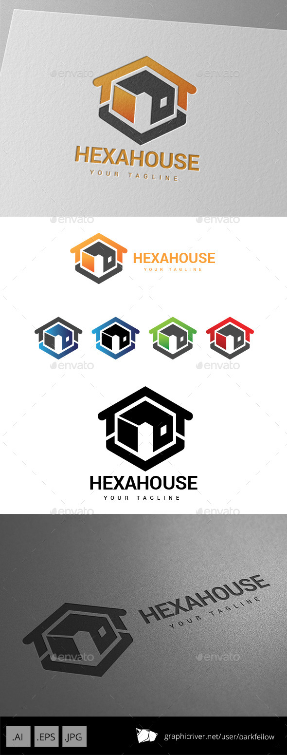 Hexa House Realty Property Logo - Symbols Logo Templates