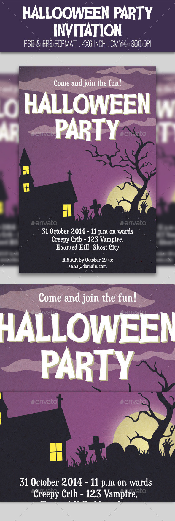 Halloween Party Invitation - Invitations Cards & Invites