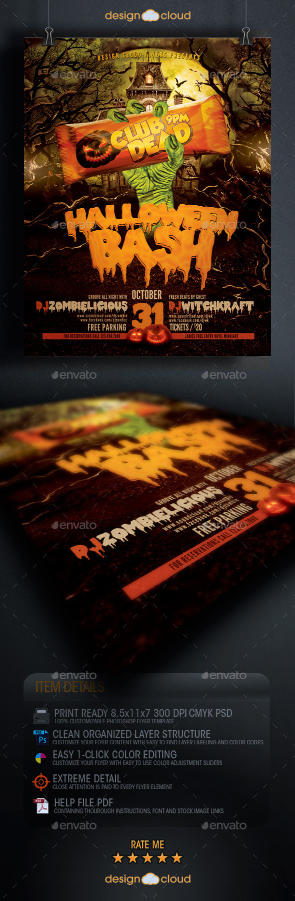 Halloween Bash Flyer Template - Holidays Events