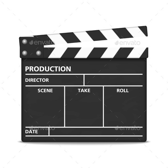 Clapper Board - Objects Vectors