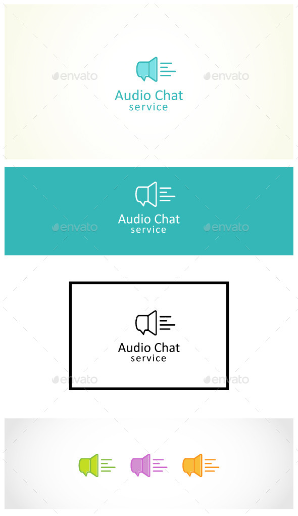 Voice Chat - Symbols Logo Templates