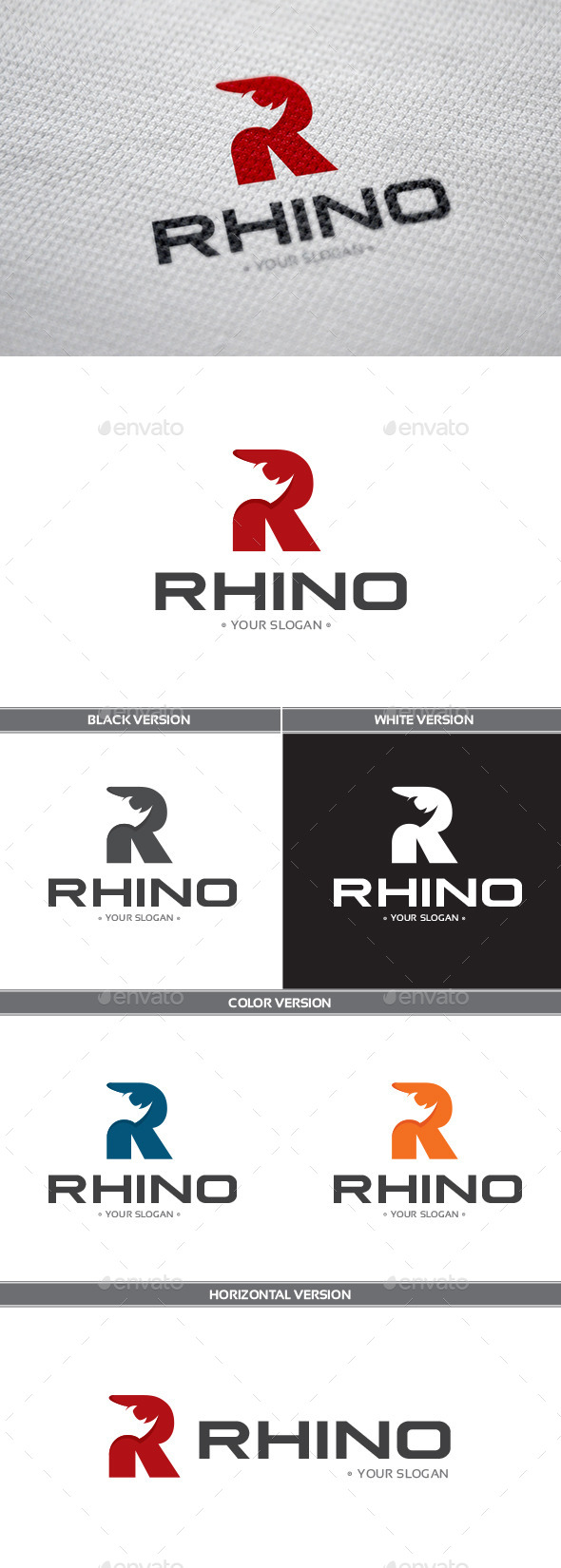 Rhino Logo - Letters Logo Templates