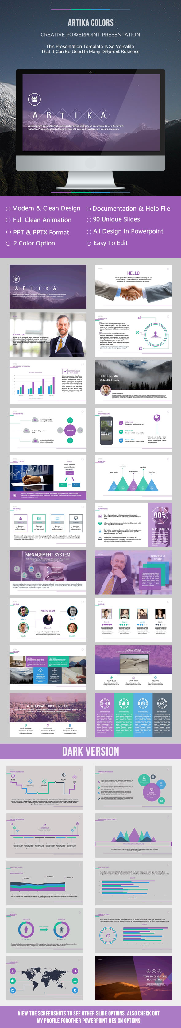 Artika Colors Presentation - Business PowerPoint Templates