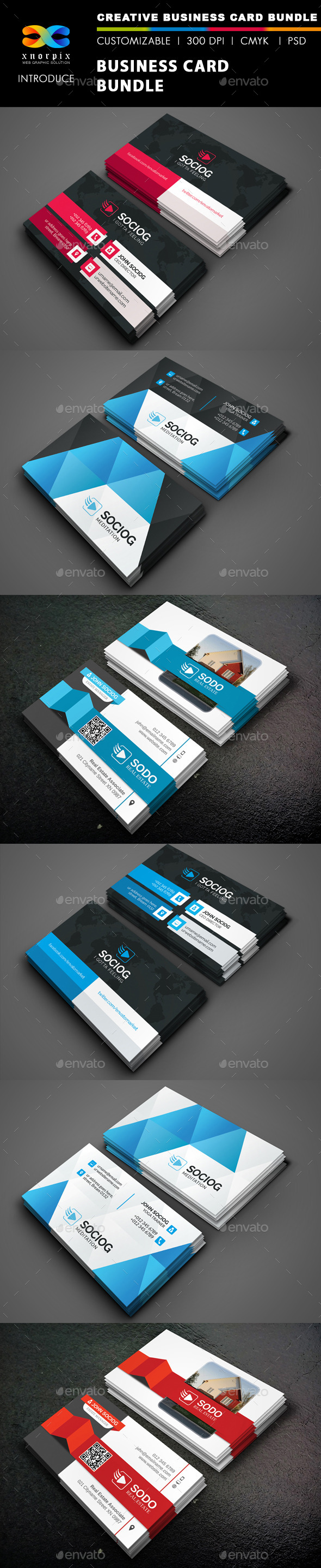 Business Card Bundle 3 in 1-Vol 43 - Corporate Business Cards