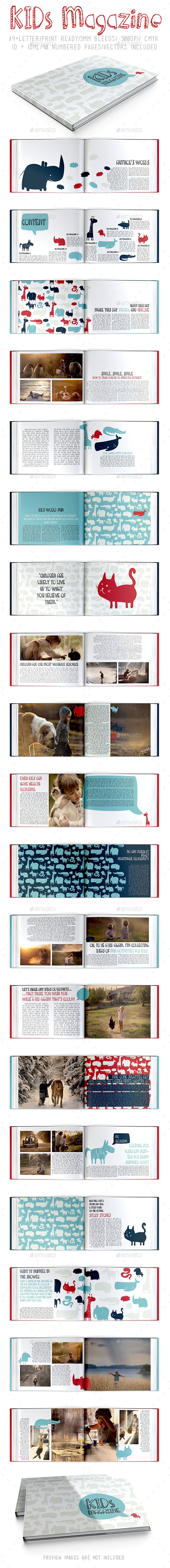 Kids Magazine - Magazines Print Templates