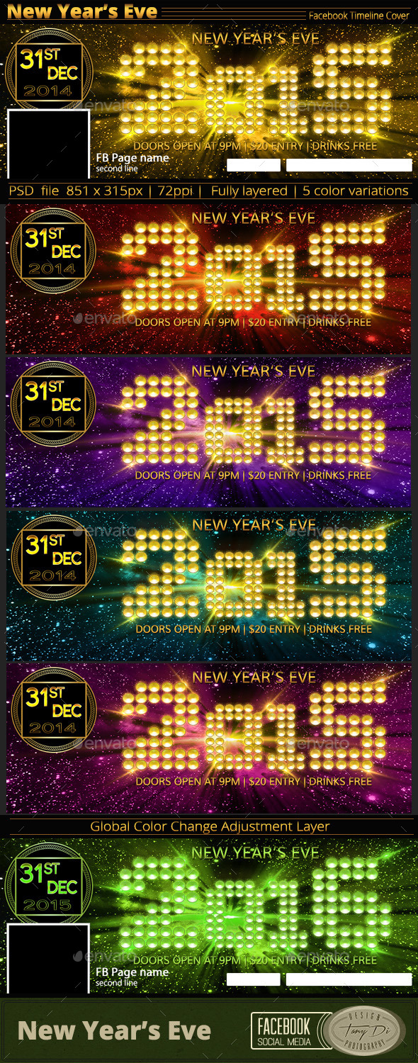 New Year's Eve Party | FB Timeline Cover - Facebook Timeline Covers Social Media