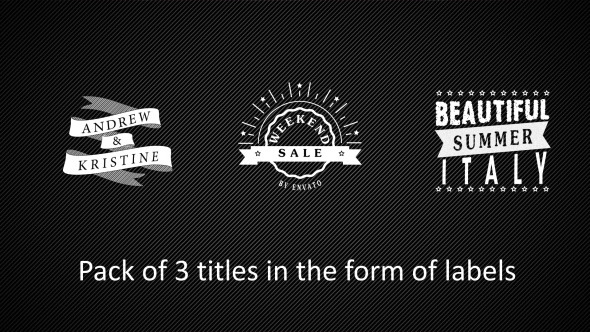 Label Titles Little - VideoHive 9054619