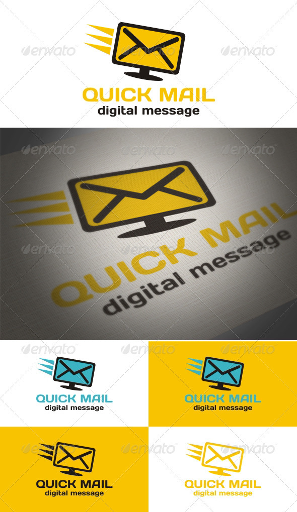 Quick Mail - Objects Logo Templates