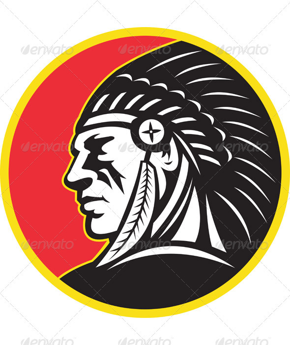 Native American Indian Chief - People Characters