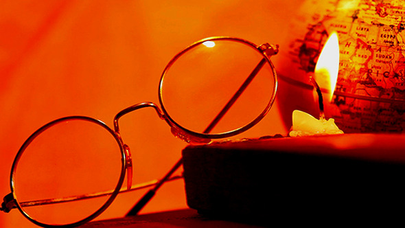 Spectacles With Candle  143