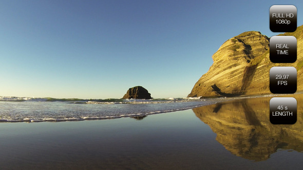 Wharariki Beach New Zealand - Long Waves