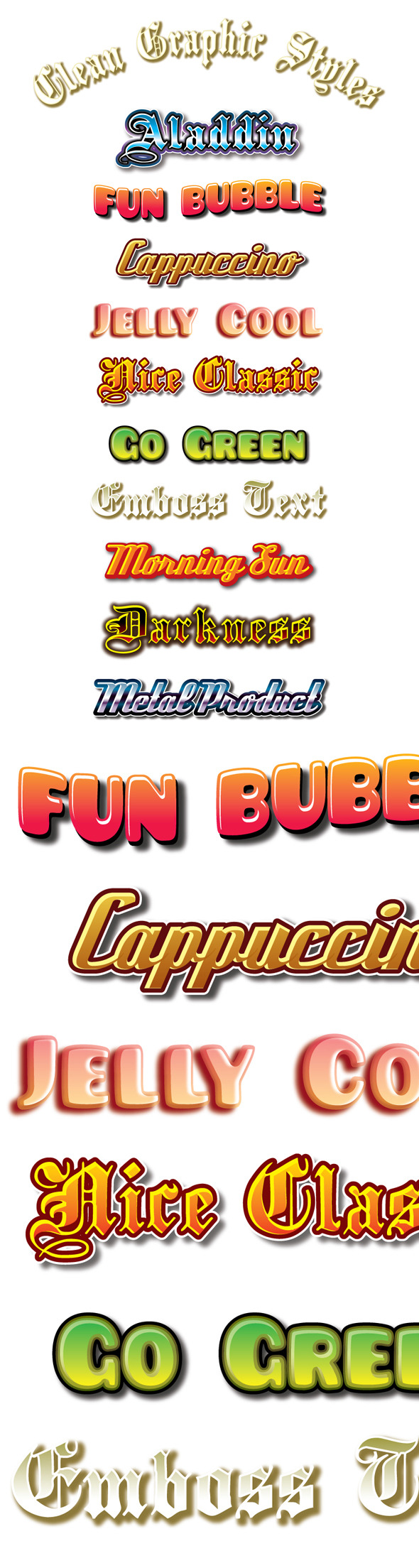 Clean Graphic Styles for Ai - Styles Illustrator