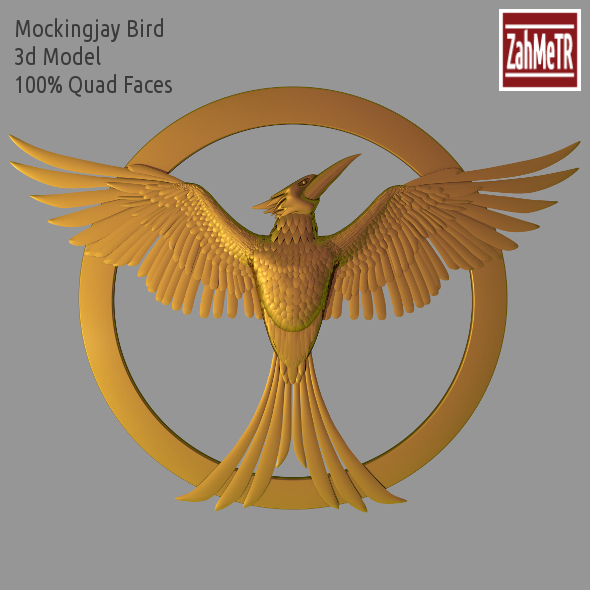 Mockingjay Bird 3d - 3Docean 9059666