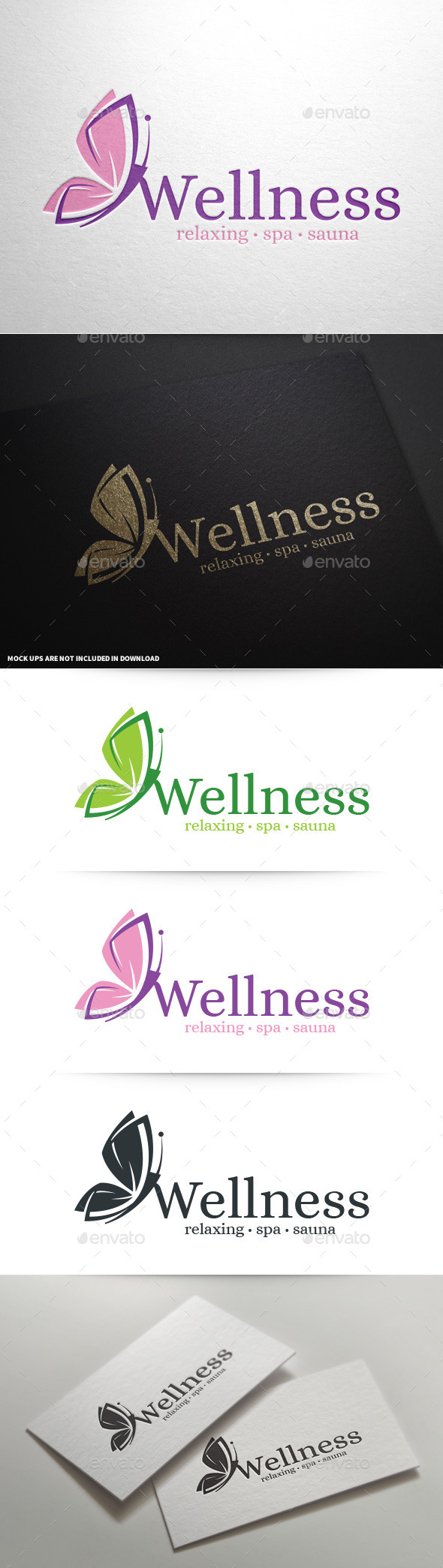 Wellness - Butterfly Logo - Animals Logo Templates