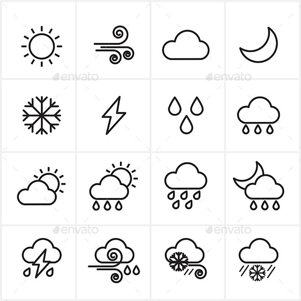 single weather icons