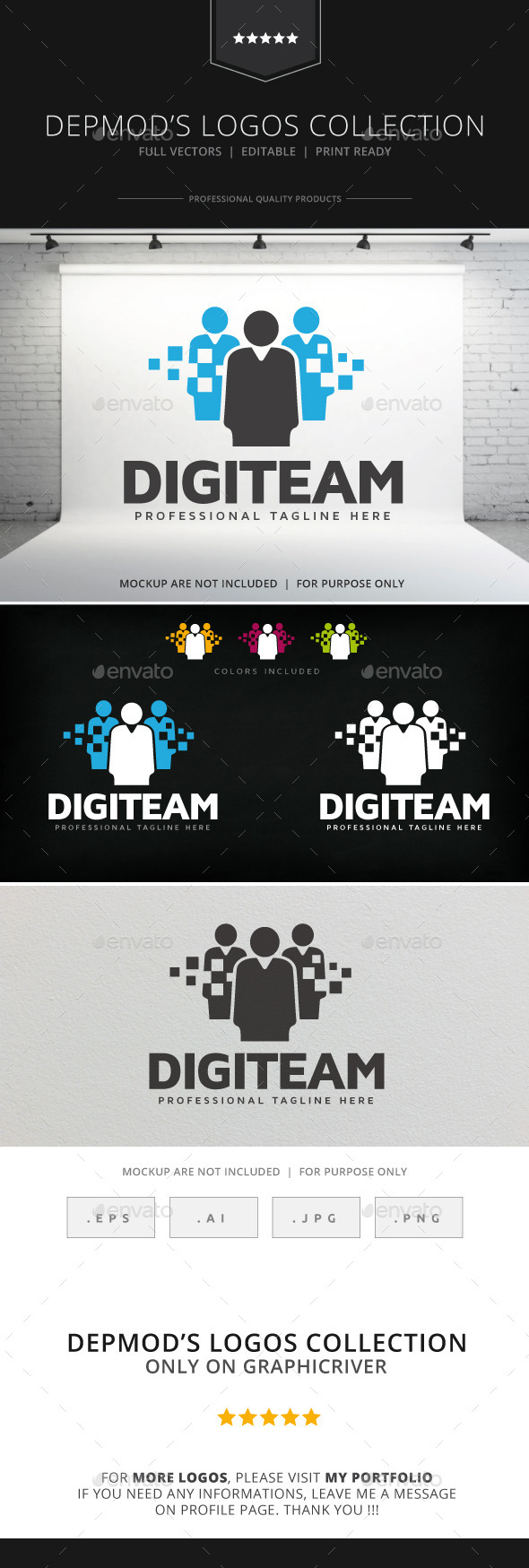 Digiteam Logo - Humans Logo Templates