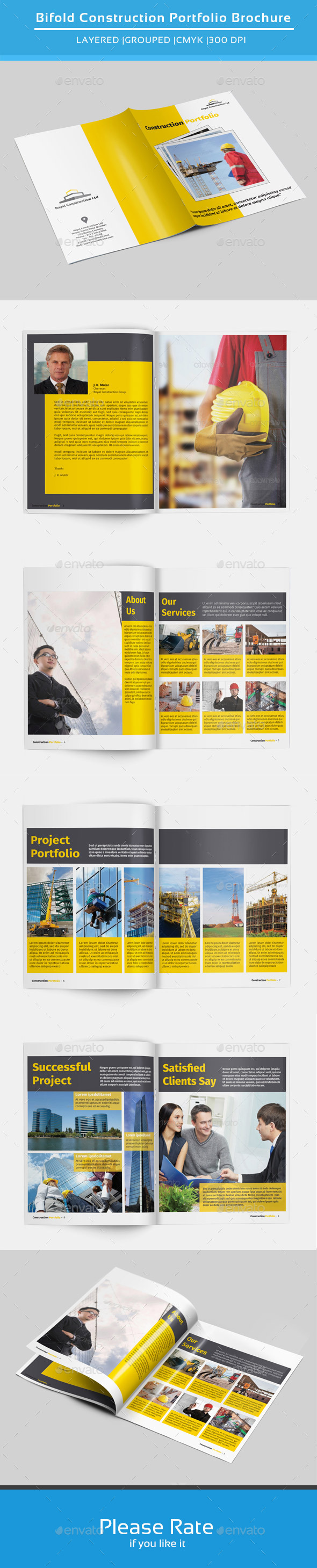 Bifold Brochure for Construction-V141 - Corporate Brochures