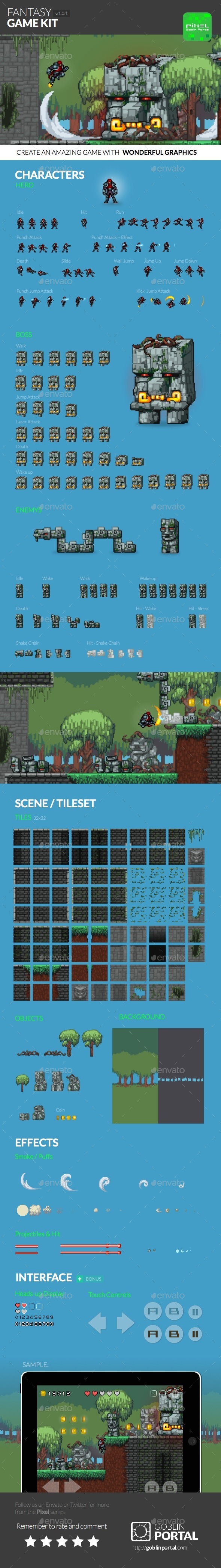 Fantasy Sidescroller Game Kit - Game Kits Game Assets