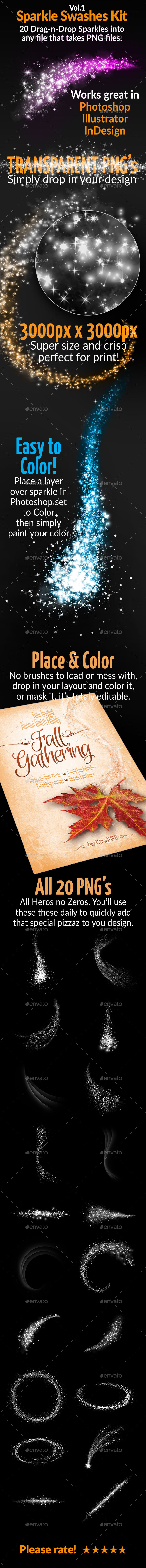 Sparkle Swashes Kit Vol.1 - Decorative Graphics