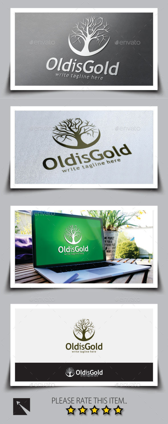 Old Tree Logo Template - Nature Logo Templates