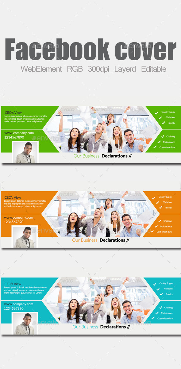 Multi Purpose Business Facebook Covers - Facebook Timeline Covers Social Media