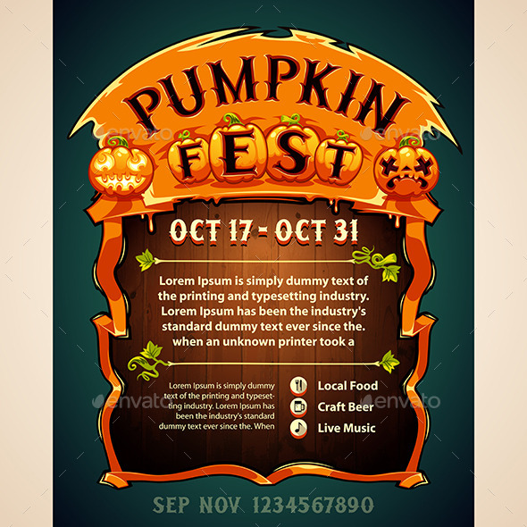 Pumpkin Fest Poster - Seasons Nature