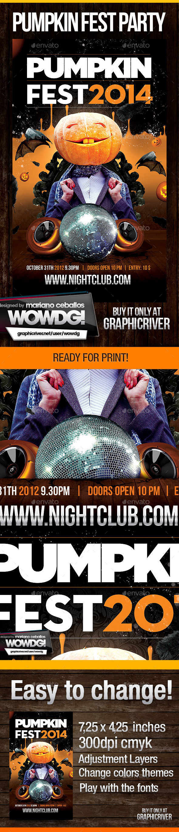 Halloween Fest - Flyers Print Templates