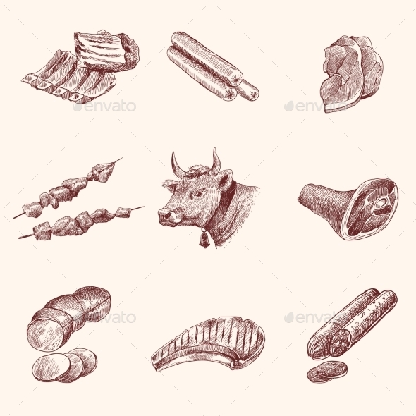 Sketch Meat Icons