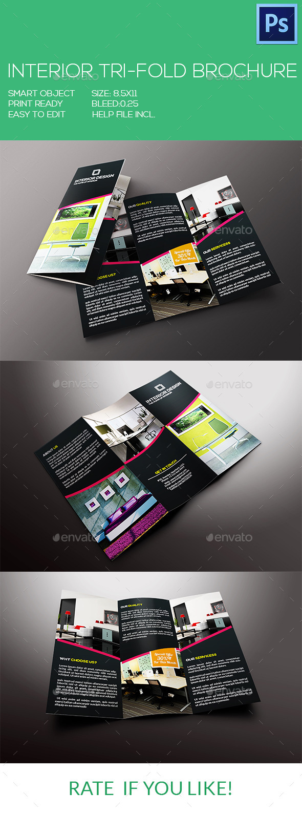Interior Tri-Fold Brochure - Corporate Brochures