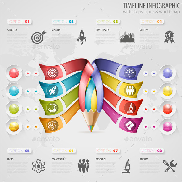 Timeline Infographic - Concepts Business