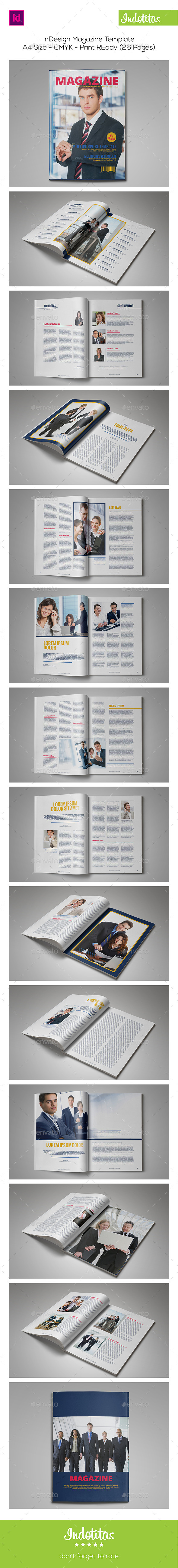 InDesign Magazine Template - Magazines Print Templates