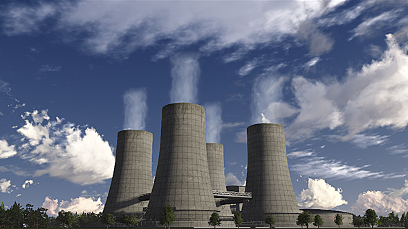 Cooling Tower Of Nuclear Power Plant