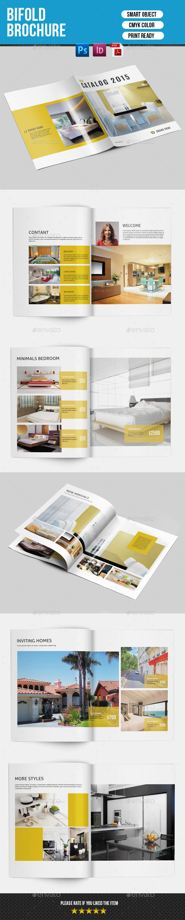 Bifold Brochure for Interior Design-V141 - Corporate Brochures
