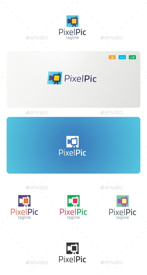 Pixel Pic Logo - Symbols Logo Templates