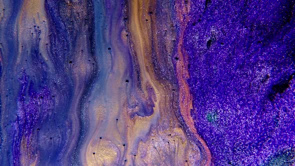 Abstract Paint Mixing Neon Violet Green Orange Purple Colors Ink alt