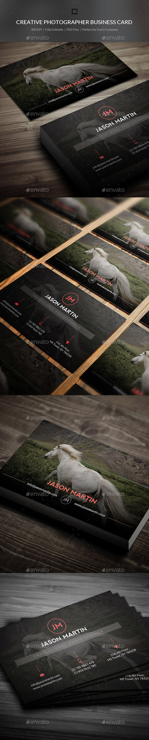 Creative Photographer Business Card - 02 - Creative Business Cards