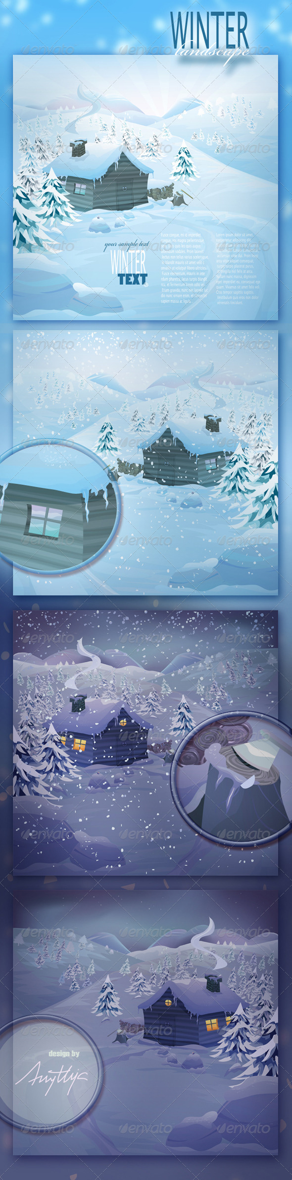 Vector Winter Landscape - Miscellaneous Characters