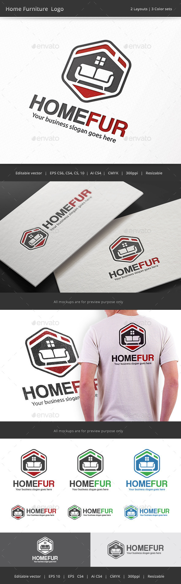 Home Furniture Logo - Objects Logo Templates