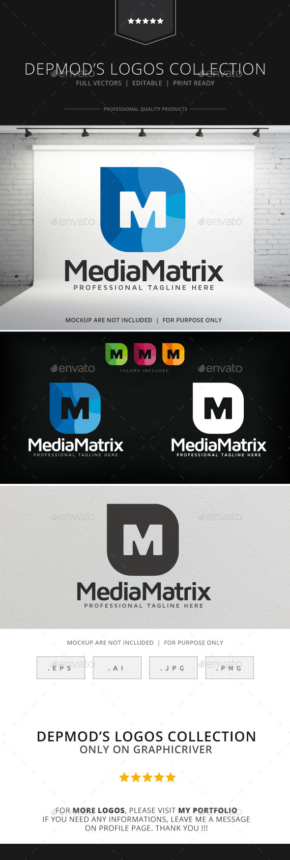 Media Matrix Logo - Letters Logo Templates