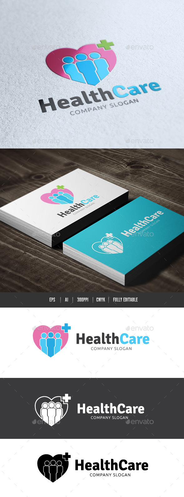 Health Care - Humans Logo Templates