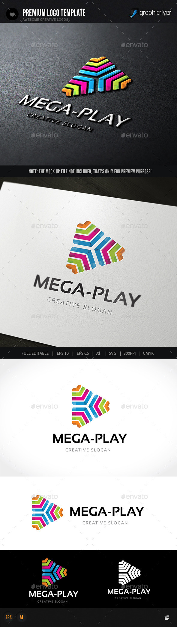 Mage Play - Abstract Logo Templates