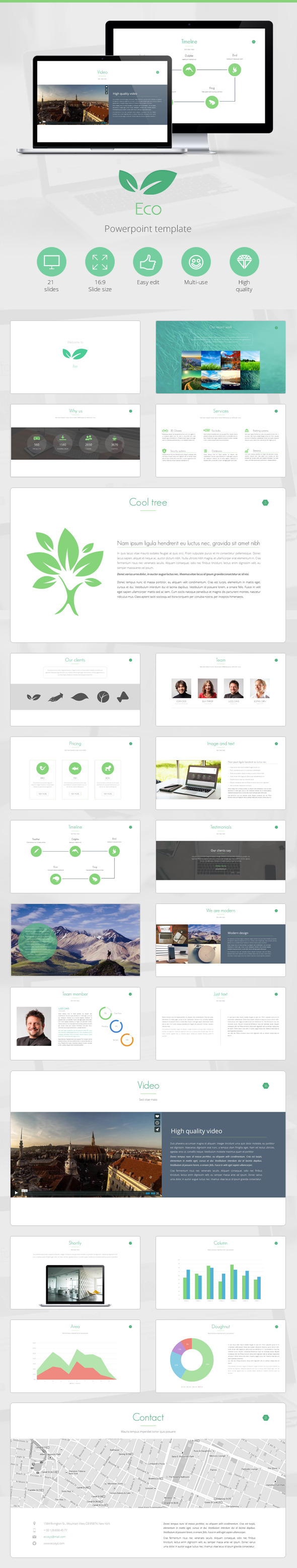 Eco Powerpoint Presentation Template - Creative PowerPoint Templates
