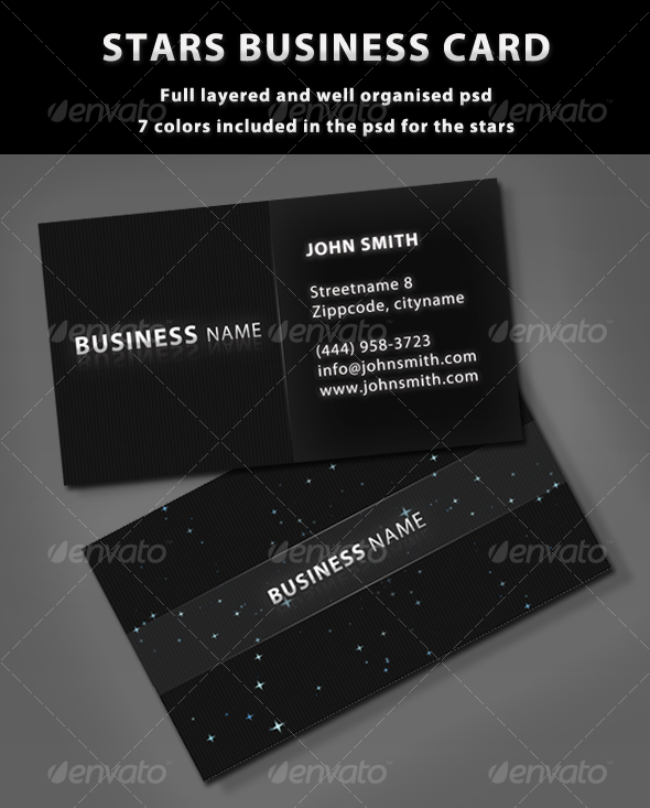 Stars Business Card - Creative Business Cards